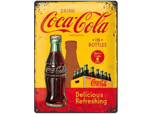 Plaque émaillée 30 X 40 cm. Coca Cola