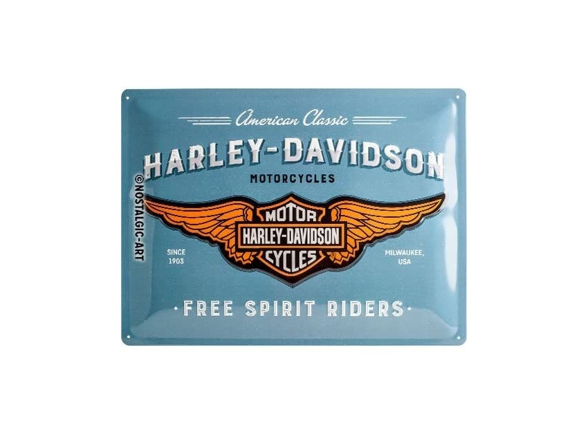 Plaque émaillée 30 X 40 cm. HARLEY DAVIDSON