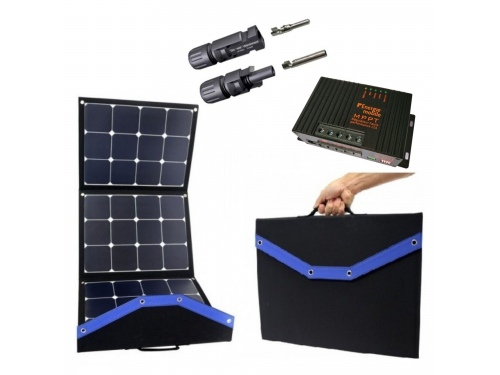 Kit panneau solaire 105W PERC + régulateur MPPT pour camping-car