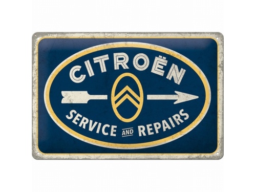 Plaque émaillée 20 X 30 cm. Collection Citroën Type H