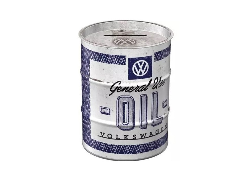 Tirelire Baril en métal collection Volkswagen General Use Oil