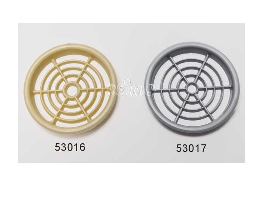 Grille de ventilation meuble diamètre 6cm, crème