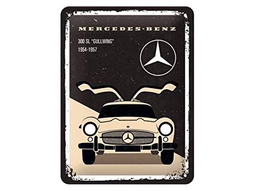 Plaque émaillée 15X20 cm. Collection Mercedes-Benz