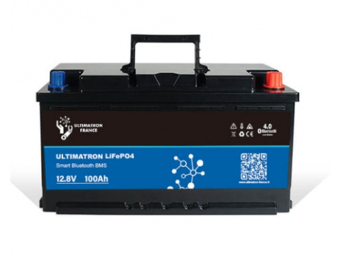 Batterie Lithium Ultimatron LiFePO4 12.8V 100Ah Sous siège