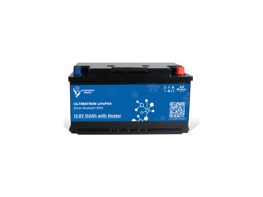 Batterie Lithium LiFePO4 12.8V 150Ah Sous siège et avec chauffage