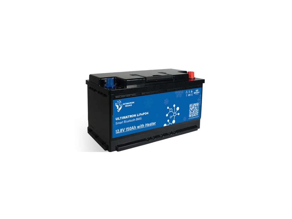 Batterie Lithium Ultimatron LiFePO4 12.8V 150Ah Sous siège et avec