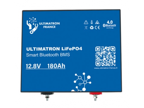 Batterie Lithium Ultimatron LiFePO4 12.8V 180Ah Sous siège et avec chauffage