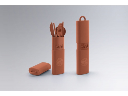 Kit de couverts réutilisables et durables TERRACOTTA