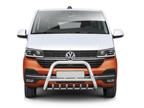 PARE-BUFFLE INOX AVEC GRILLE POUR VOLKSWAGEN TRANSPORTER T6.1 2019+