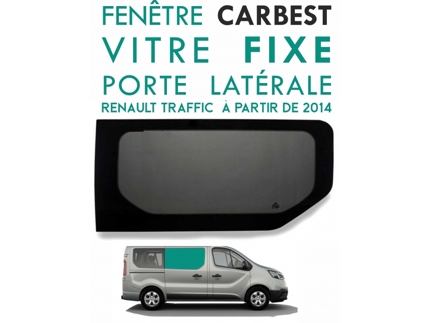 Vitre fixe porte latérale Renault Trafic, à partir de 2015