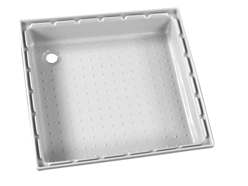 Receveur de douche blanc en plastique ABS - 650x650 mm