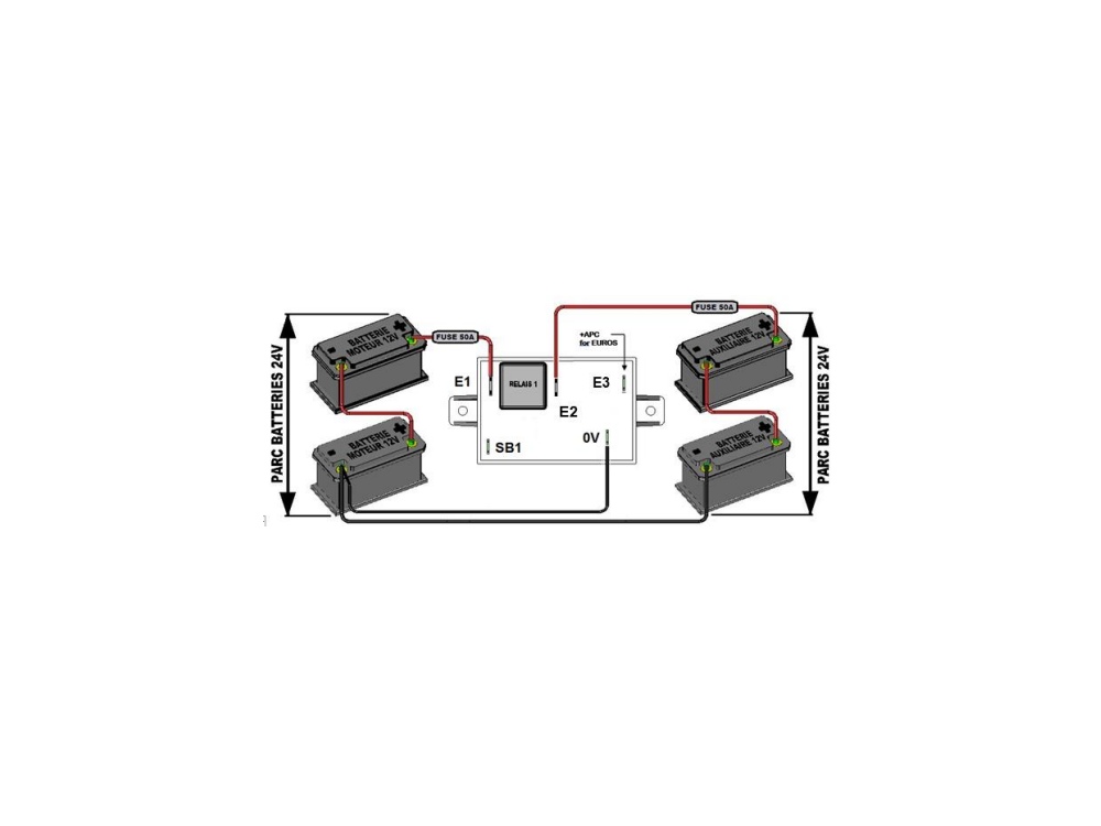 OSCULATI coupleur séparateur de batterie 12-24V 160A - H2R Equipements