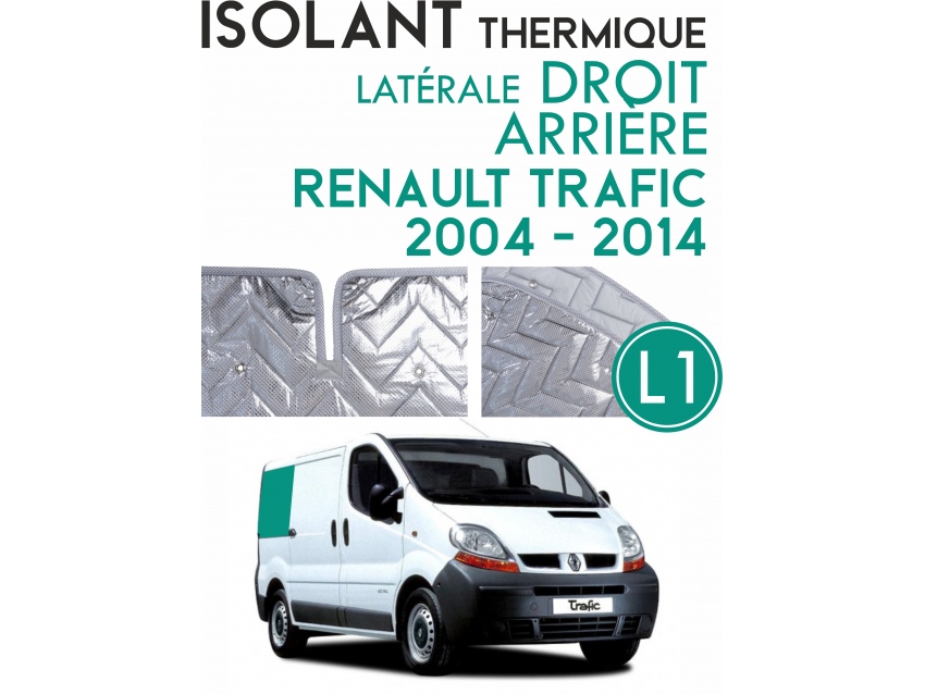 Isolant thermique alu cloison droite arrière RENAULT TRAFIC L1 (2004-2014)