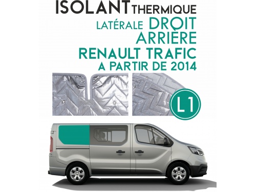 Isolant thermique alu cloison droite arrière RENAULT TRAFIC à partir de 2014