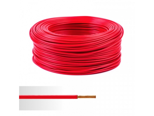 100M Câble 2.5 mm² Rouge HO7VK SPECIAL AUTOMOBILE