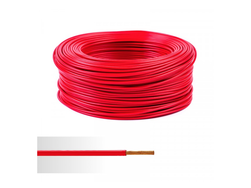 Fil 12V Rouge/Noir 14AWG 25