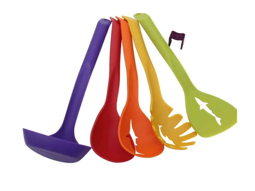 LOT DE 5 USENTIELES DE CUISINE EN SILICONE HAUTE QUALITE -ROSE