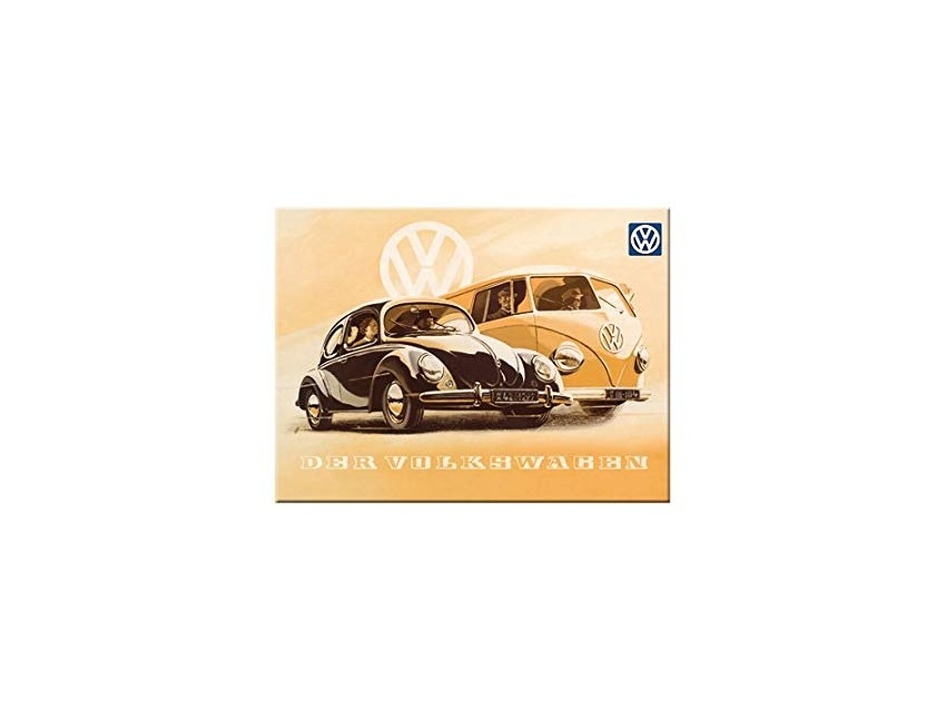 Plaque émaillée 15X20cm. Collection Volkswagen Der Volkswagen