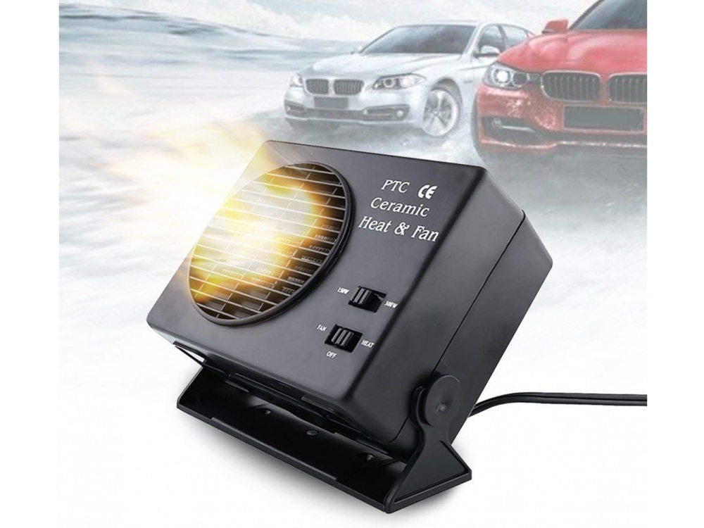 Qiilu chauffage 12 volt d'appoint voiture Chauffage de voiture, chauffage  de voiture compact 12 V 3 trous 600W-800W Chauffage rapide pour l'hiver