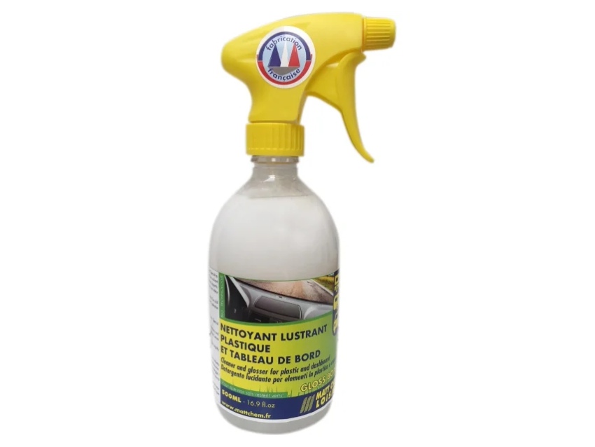Nettoyant lustrant plastique et tableau de bord