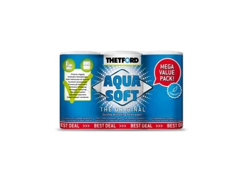 Papier toilette AQUA SOFT 6 rouleaux