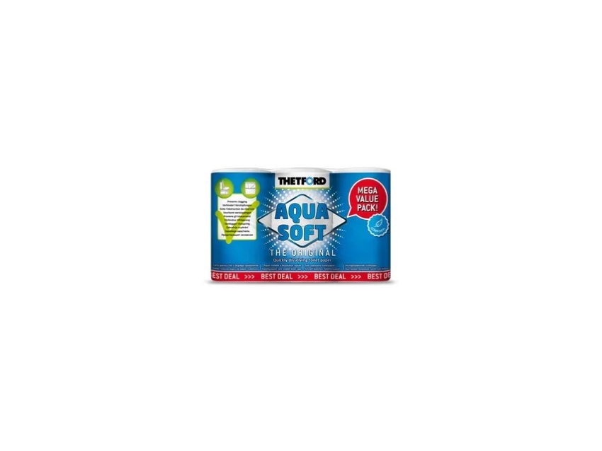 Papier toilette AQUA SOFT 6 rouleaux