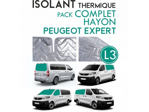 8 Pièces. Hayon. L3H1. ISOLANT THERMIQUE ALU PEUGEOT EXPERT LONG