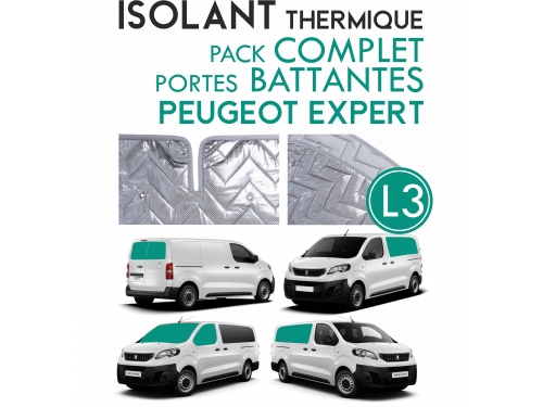 9 Pièces. Portes battantes. L3H1.ISOLANT THERMIQUE ALU PEUGEOT EXPERT