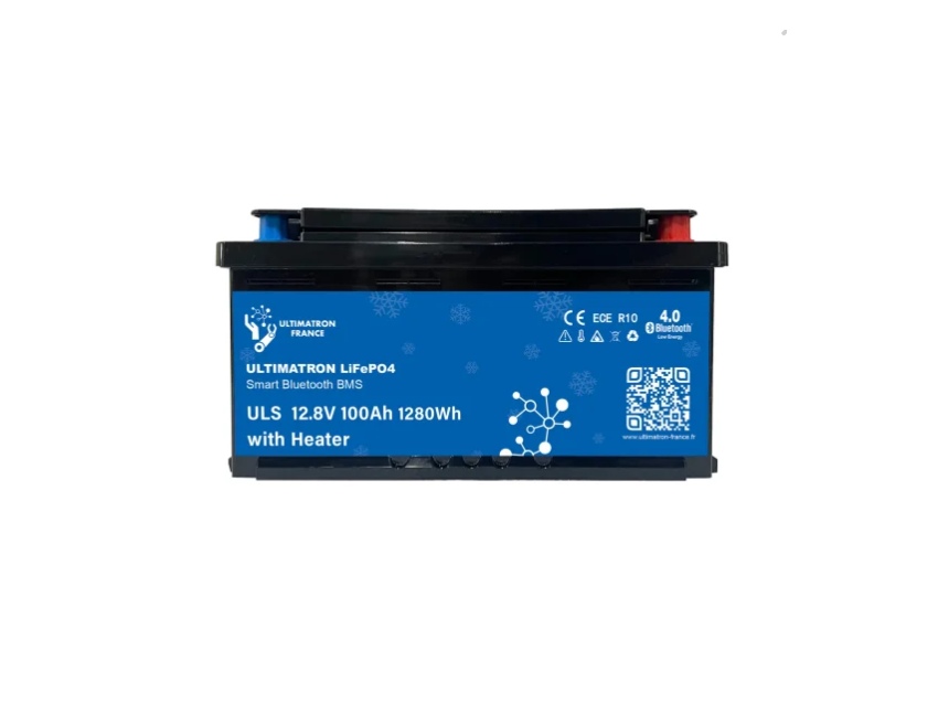 Batterie Lithium Sous Siège 12.8V 100Ah LiFePO4 Smart BMS Avec Bluetooth Chauffage