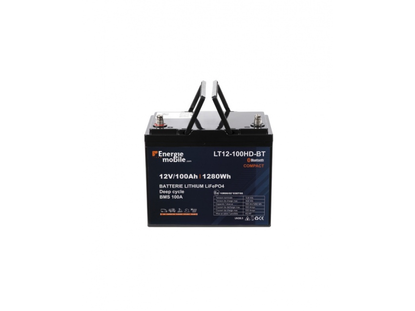 100 Ah BATTERIES LITHIUM LiFePO4 LT HD-BT ENERGIE MOBILE