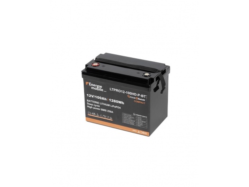 100Ah Batterie Lithium LTPRO-HD-P-BT LIFEPO4 Energie Mobile