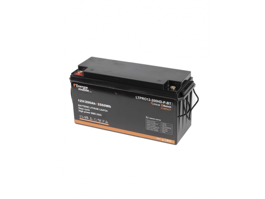 200Ah BATTERIES LITHIUM LTPRO-HD-P-BT LIFEPO4 ENERGIE MOBILE