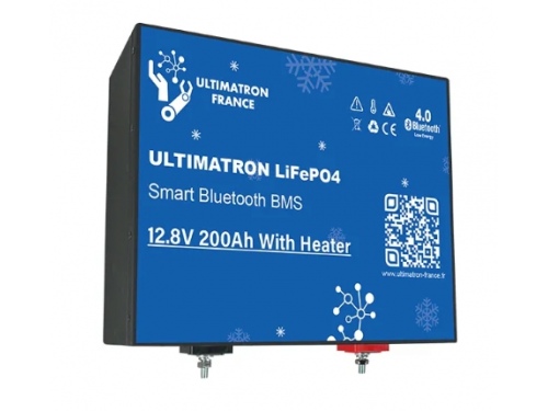 Batterie Lithium Ultimatron Sous Siège 200Ah Smart BMS Avec Bluetooth Chauffage