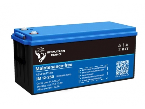 Batterie 250 Ah 12V AGM Décharge Lente – ULTIMATRON