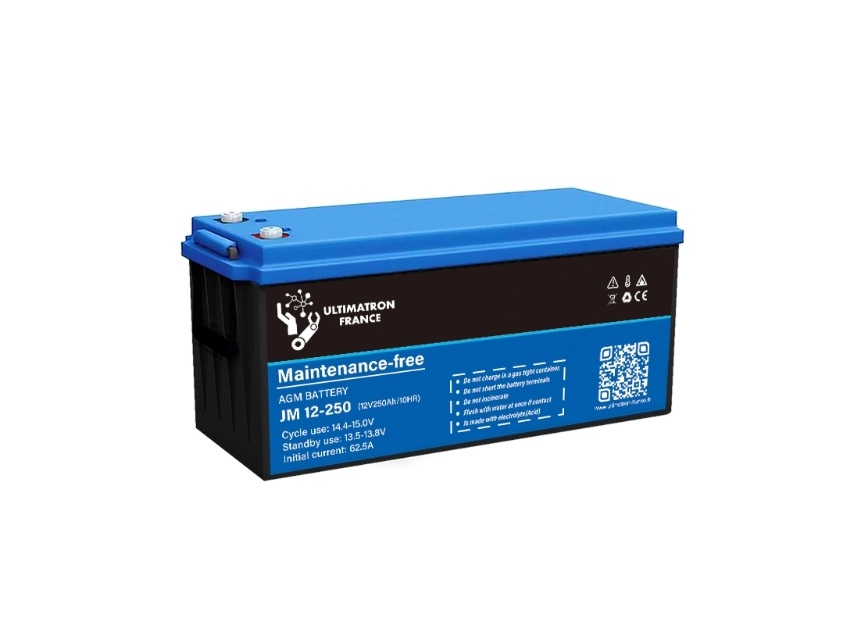 Batterie 250 Ah 12V AGM Décharge Lente – ULTIMATRON
