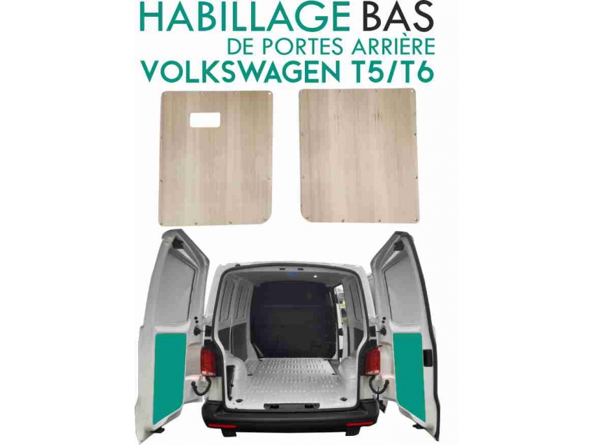 Habillage de portes arrières Volkswagen Transporter T5/T6 Frêne