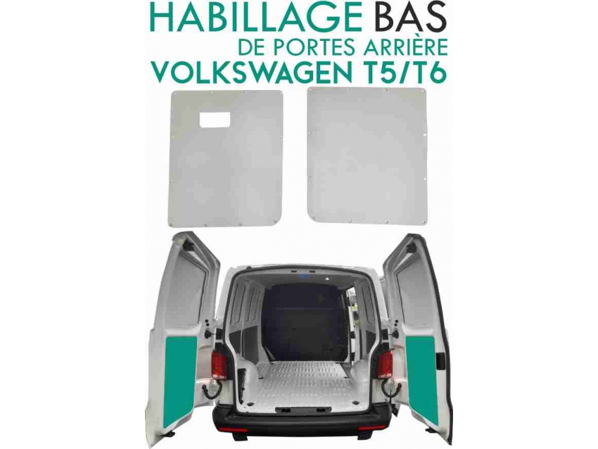 Habillage de portes arrière Volkswagen Transporter T5/T6 Lin Beige