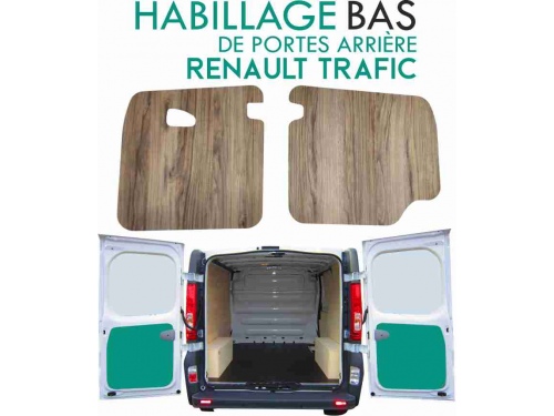 Habillage de portes arri&egrave;re Renault Trafic 3 (&agrave; partir de 2014) Ch&ecirc;ne