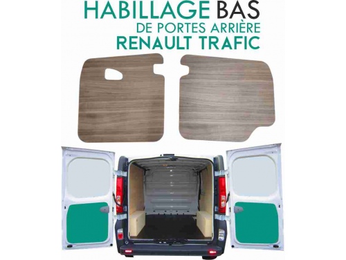 Habillage de portes arrière Renault Trafic 3 (à partir de 2014) Cocobolo