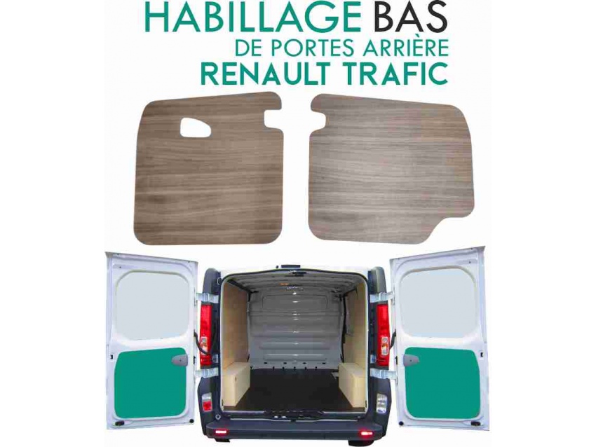 Habillage de portes arrière Renault Trafic 3 (à partir de 2014) Cocobolo