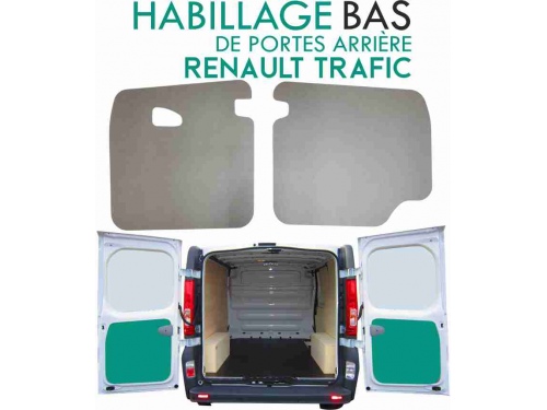 Habillage de portes arrière Renault Trafic 3 (à partir de 2014) Lin taupe