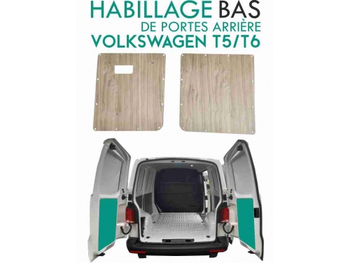 Habillage de portes arrière Volkswagen Transporter T5/T6 Chêne Clair