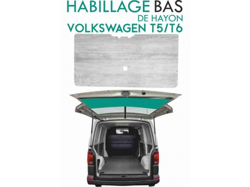 Habillage de hayon Volkswagen Transporter T5/T6 Bois Blanc