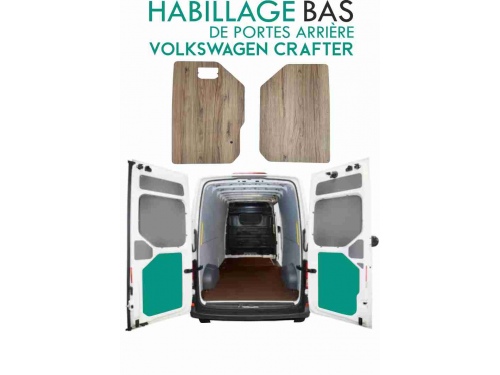 Habillage de portes arrière Volkswagen Crafter Chêne