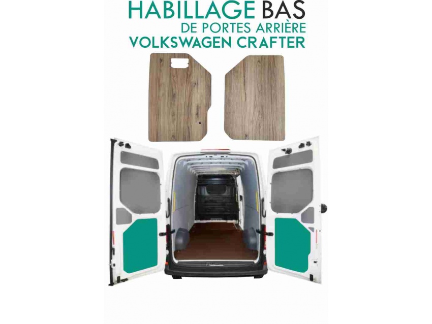 Habillage de portes arrière Volkswagen Crafter Chêne