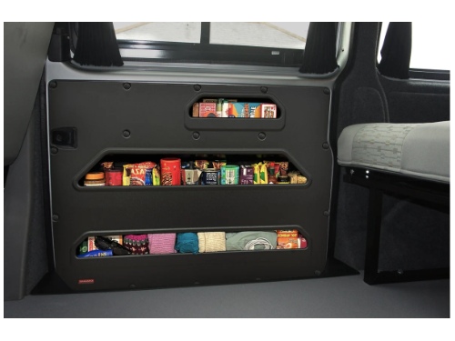 Rangement int&eacute;rieur de porte lat&eacute;rale pour Volkswagen Transporter T5 ou T6 "Camperstock"