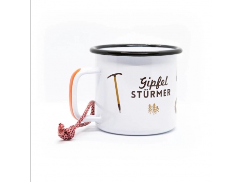 Tasse &eacute;maill&eacute;e Grimpeur des sommets