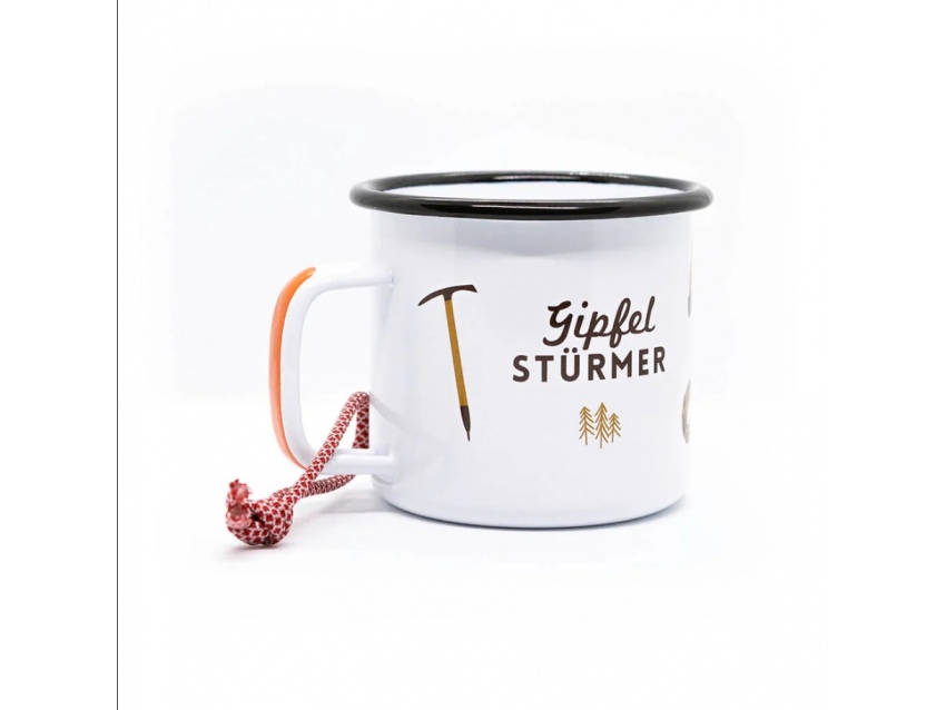 Tasse émaillée Grimpeur des sommets