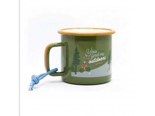 Tasse émaillée Randonneur