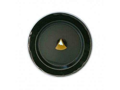 Assiette &eacute;maill&eacute; for&ecirc;t